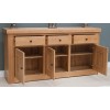 Bordeaux Solid Oak Furniture 3 Door 3 Drawer Sideboard  RG93DSB